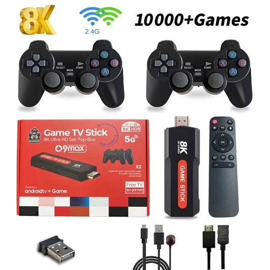 Consola de videojuegos retro Q9 con control inalámbrico