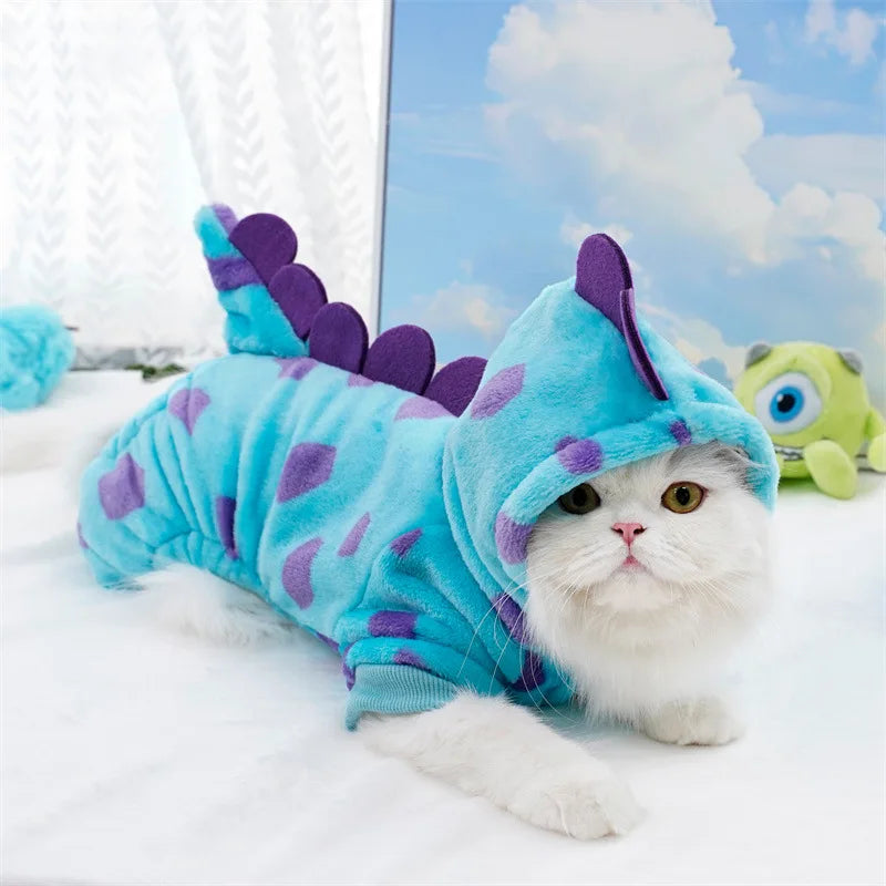 Cosplay de dinosaurio para perros y gatos
