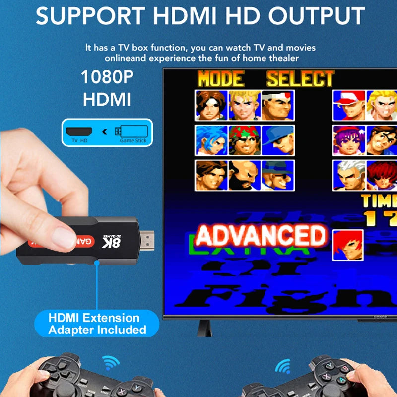 Consola de videojuegos retro Q9 con control inalámbrico